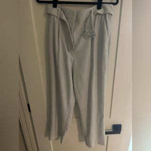 Ann Taylor cropped grey woolen pant. Size 10